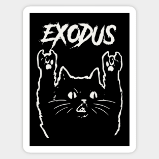 exodus metal cat Sticker